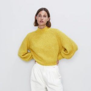 Zara Balloon Sleeve Sweater
